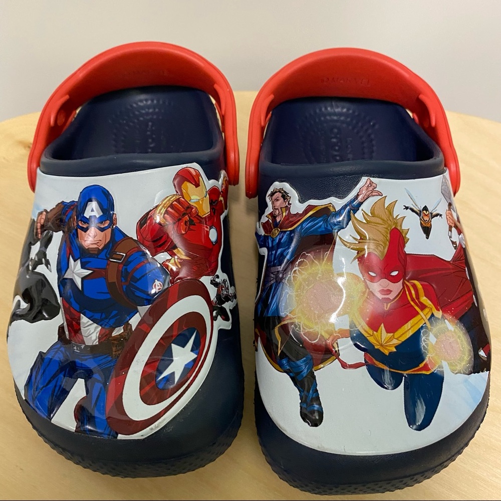 Avengers Crocs - Toddler size 10
